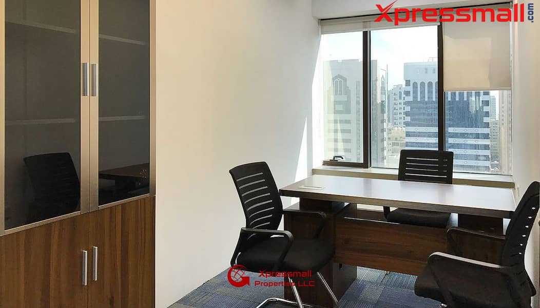 4 At Salam St. Furnished Offices with Complete Business Setup and Direct From Owner! BOOK NOW!