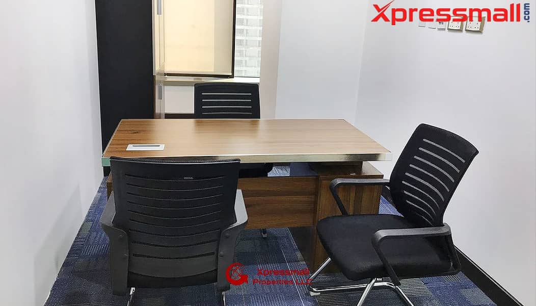 6 At Salam St. Furnished Offices with Complete Business Setup and Direct From Owner! BOOK NOW!