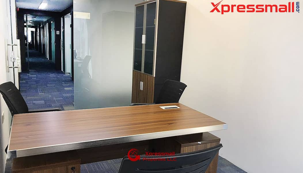 7 At Salam St. Furnished Offices with Complete Business Setup and Direct From Owner! BOOK NOW!