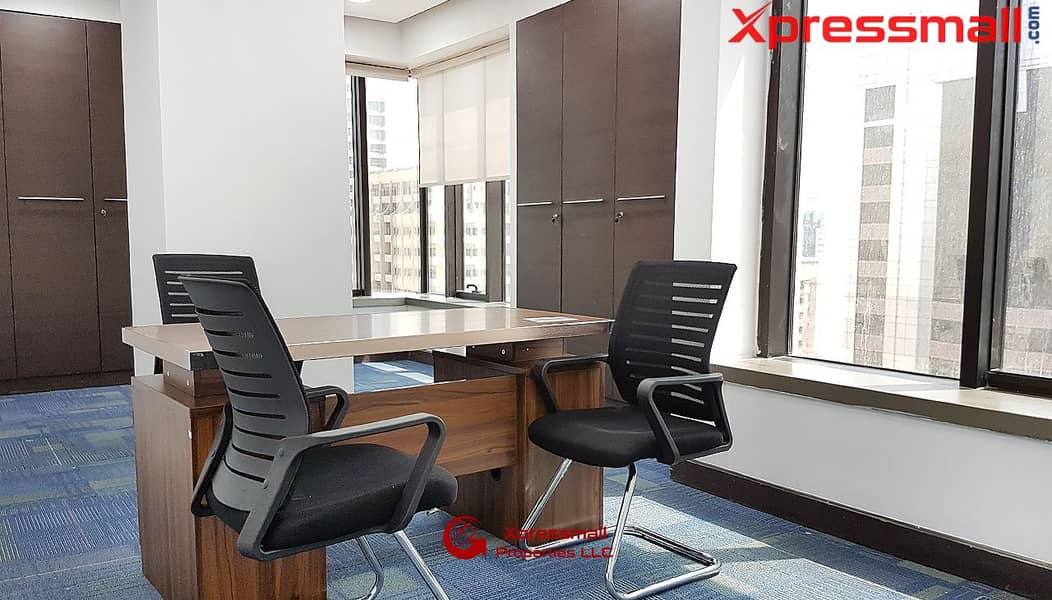 Smartly Fitted Furnished Offices | Direct from Owner at Salam St. Starting 8000!