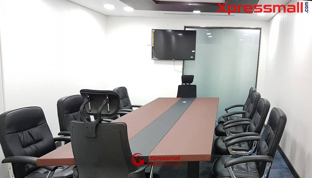 AT SALAM ST. FULLY FITTED FURNISHED OFFICE FOR RENT FOR A LOW PRICE!