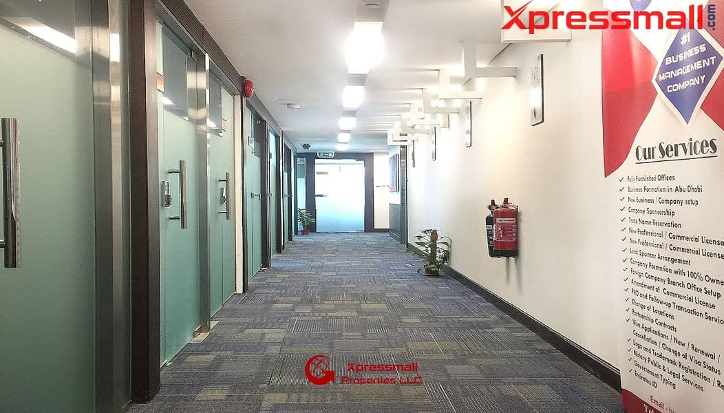 10 AT SALAM ST. FULLY FITTED FURNISHED OFFICE FOR RENT FOR A LOW PRICE!