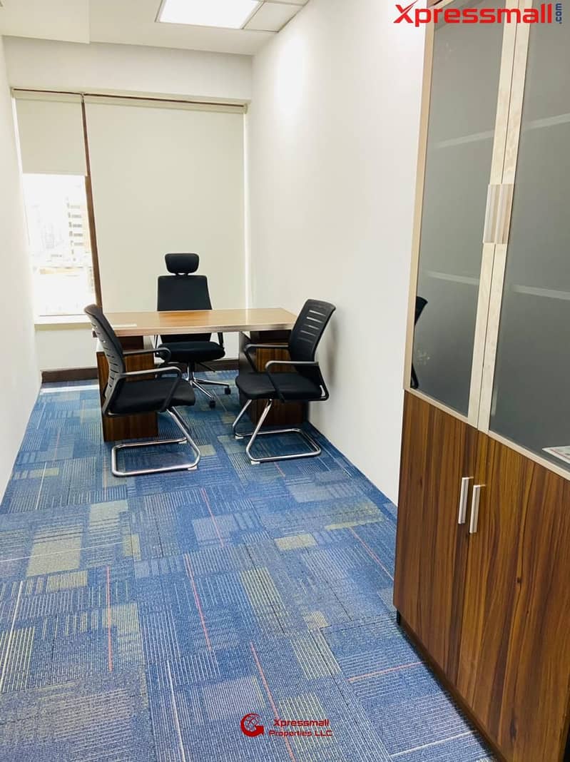 3 AFFORDABLE OFFICE SPACE IS AVAILABLE NOW IN ABU DHABI HAMDAN St & SALAAM St !A TO Z COMPLETE SET-UP