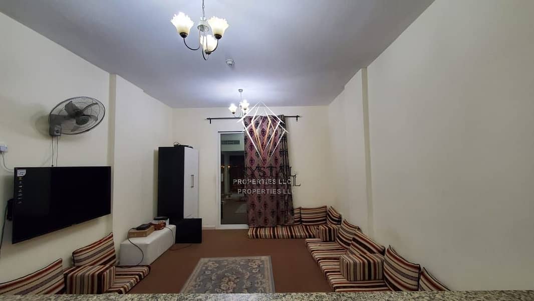 5 Furnished  1 BR  |Emirates cluster!12 cheques Available
