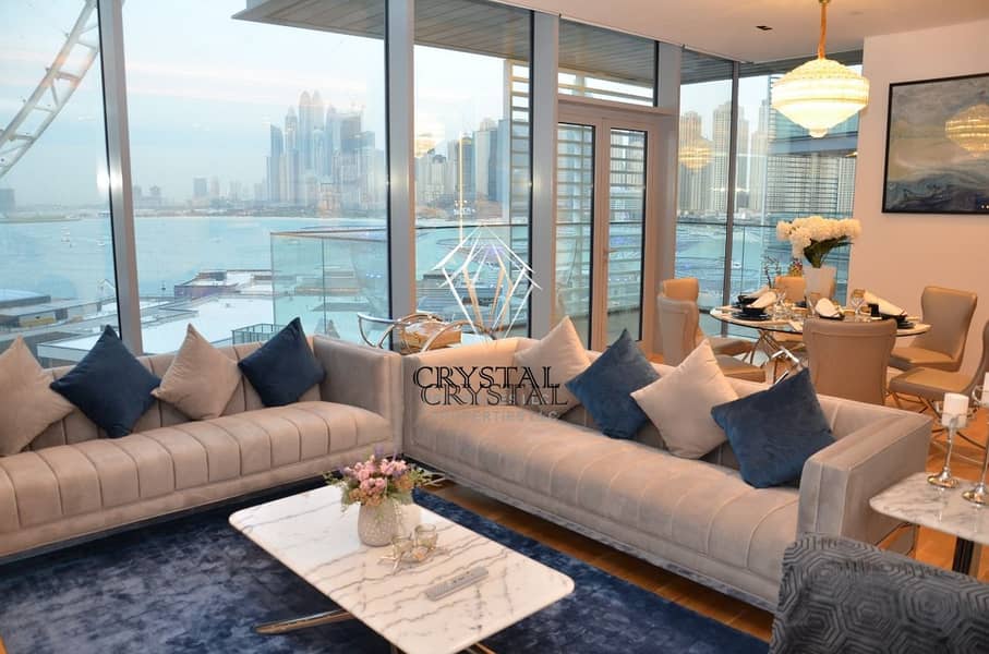 Full Sea  and Dubai Eye View I  Furnished 3 BR