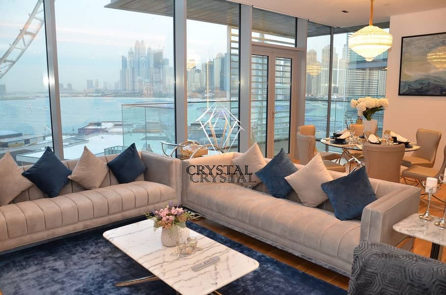 6 Stunning Sea View | Luxury 3 BR Apt | Bluewaters Residences