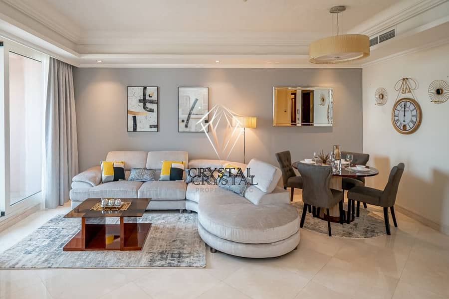 6 Luxury Full Furnished | 2BR Apt | Full Sea View | Palm Jumeirah