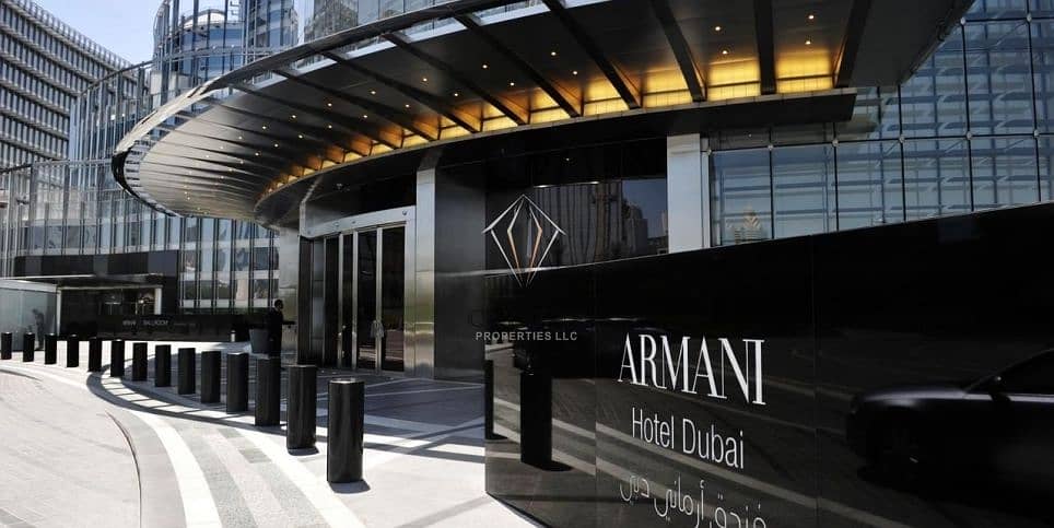 9 Armani Furnished 2 BR with Full Fountain view