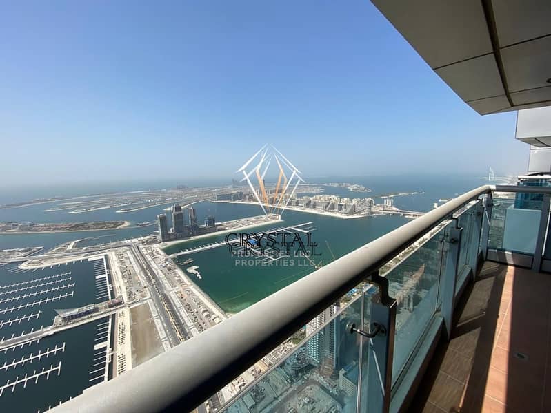 4 Stunning  Full Sea  and Marina View | 4 BR Penthouse | Dubai Marina