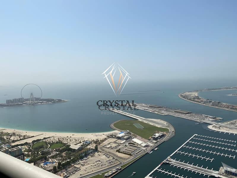 10 Stunning  Full Sea  and Marina View | 4 BR Penthouse | Dubai Marina