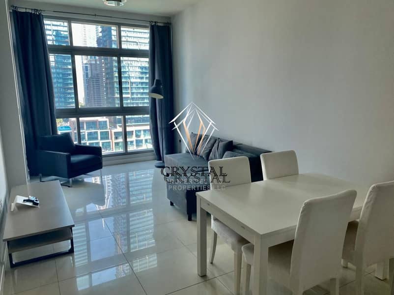 2 Full Marina View |Furnished 1 BR  | Dubai Marina