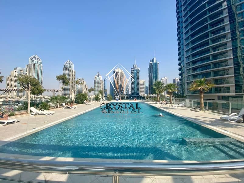 12 Full Marina View |Furnished 1 BR  | Dubai Marina