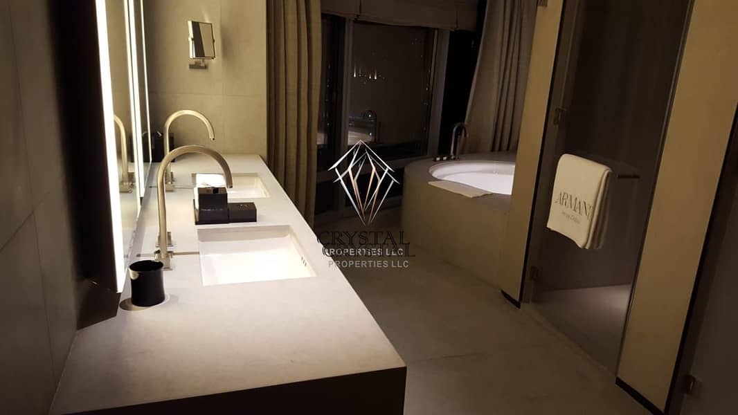 8 Luxury Furnished  1 BR | Private Jacuzzi | Armani Residence