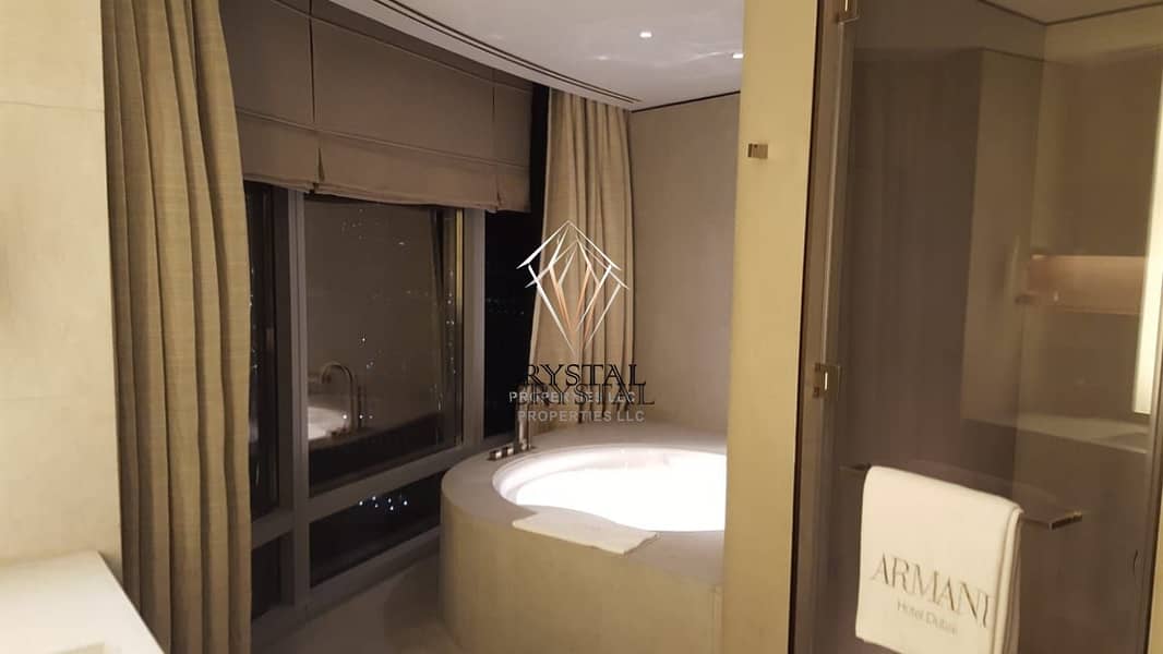9 Luxury Furnished  1 BR | Private Jacuzzi | Armani Residence