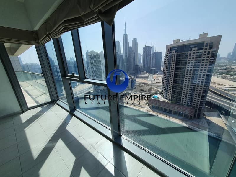 Full Canal / Burj Khalifa View | Maids Room| Big Balcony