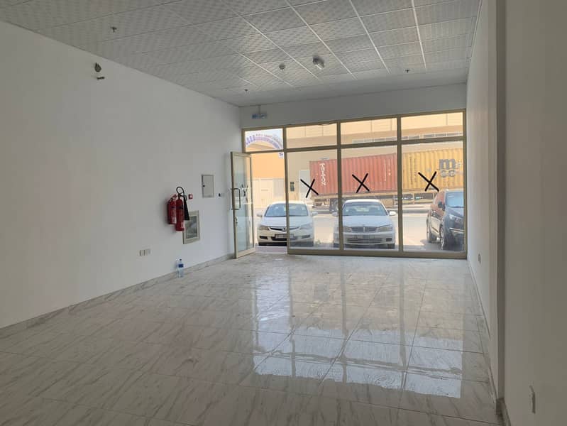Brand New Road Facing Shop With Attached Washroom | Jurf Industrial 3, Ajman.
