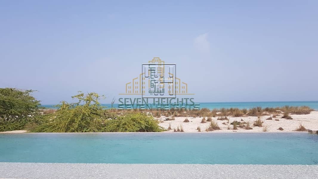 40 Land for sale in Abu Dhabi directly on the sea and installments for 8 years