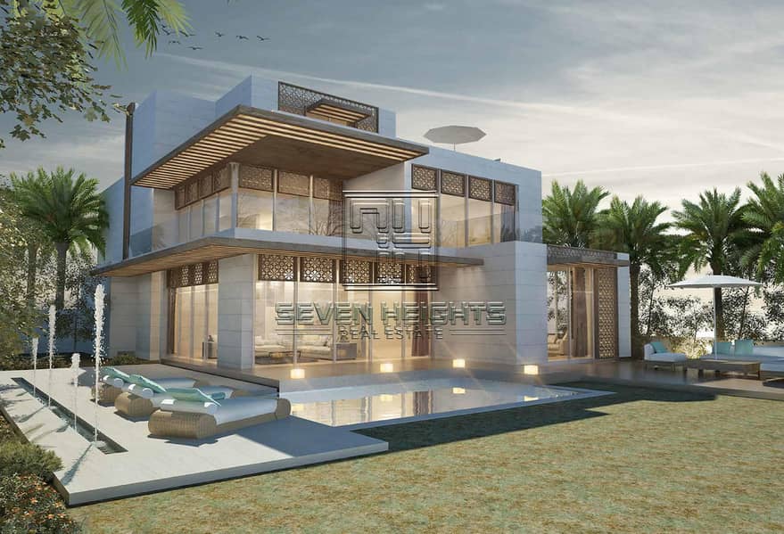Luxury villa ready on Saadiyat Beach.