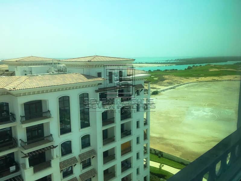 16 Stylish 2BR with Balcony | WIth Golf Course & ferrari world View .