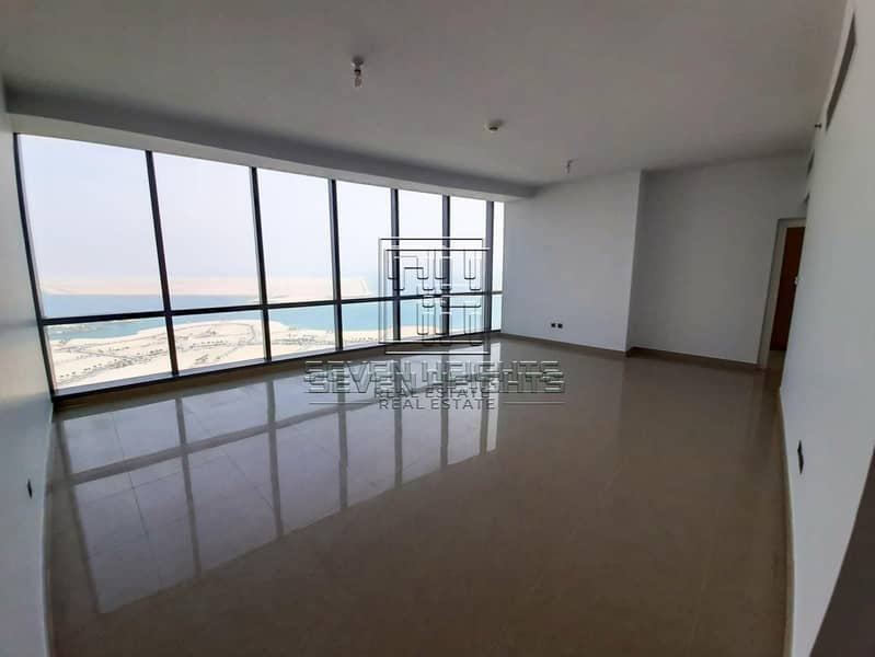 Amazing 2BR | High Floor With Amazing Full Sea View .