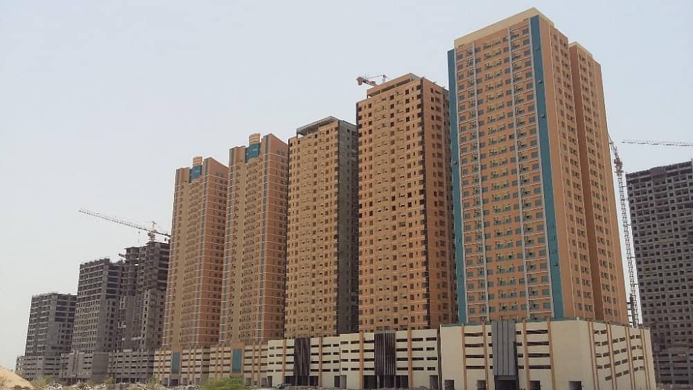 1 Bed/Hall AED 15000 with Parking in Paradise Lake Towers Ajman