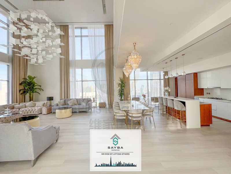 位于迪拜市中心，林荫道新月大厦 5 卧室的顶楼公寓 2200000 AED - 7329624
