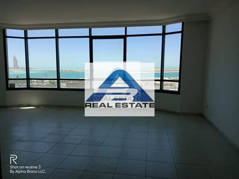 No Fee !  Sea View Apartment Three Bhk In Khalidiya