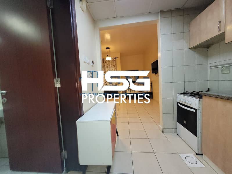 6 PAY AED 1900 MONTHLY ! DEWA CONNECTED ! FULLY FURNISHED STUDIO WITH BALCONY ! PERSIA CLUSTER