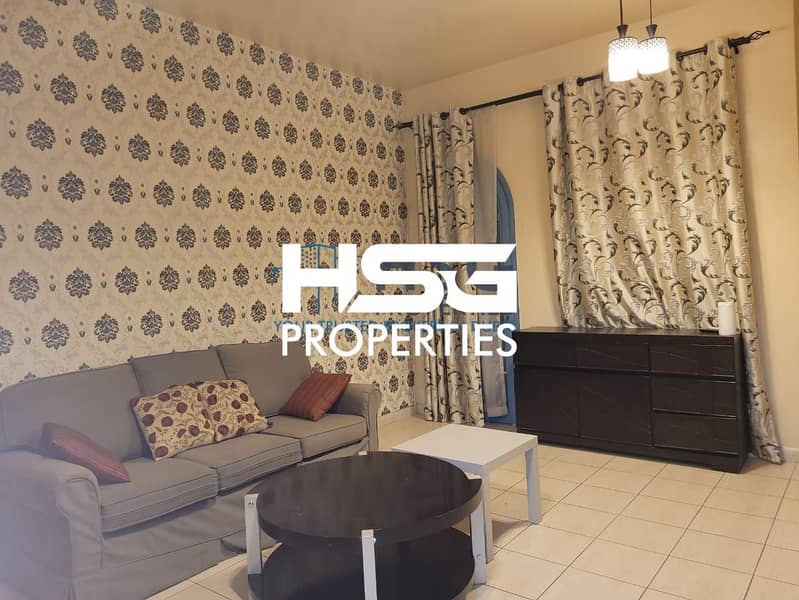 13 PAY AED 1900 MONTHLY ! DEWA CONNECTED ! FULLY FURNISHED STUDIO WITH BALCONY ! PERSIA CLUSTER