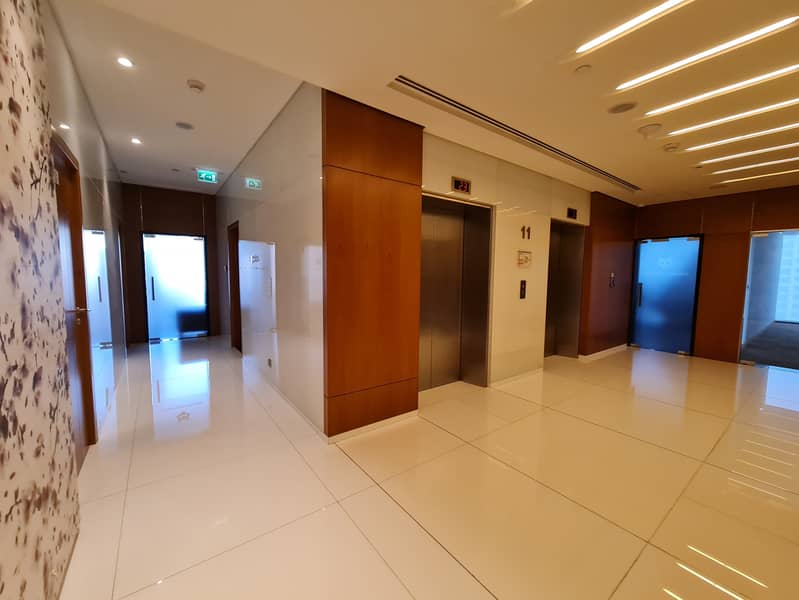 Full Floor Semi Fitted Office In Business Tower.