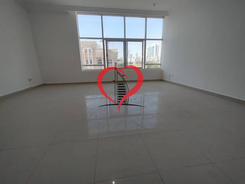 7 Huge studio appointment available for rent with parking opposite wahda mall: