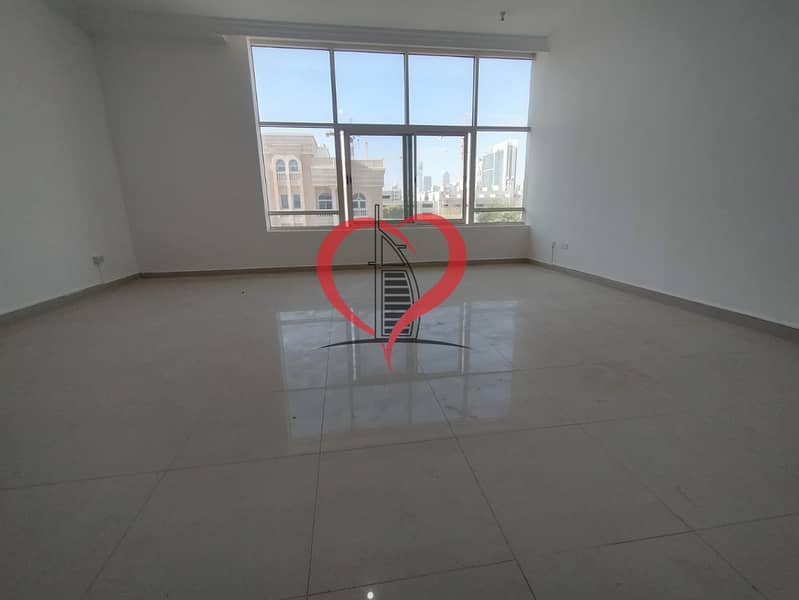 8 Huge studio appointment available for rent with parking opposite wahda mall: