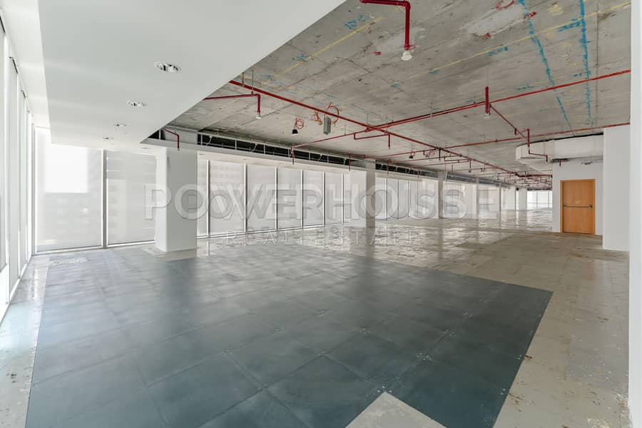 A-Grade Office Space | Shell and Core-Raised Floor