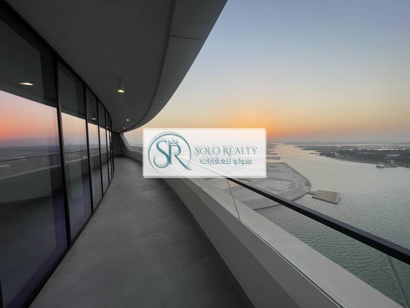 Amazingly Brand New Full Sea View | 3Master BR +Maid | Beach Access | Huge Balcony !!!
