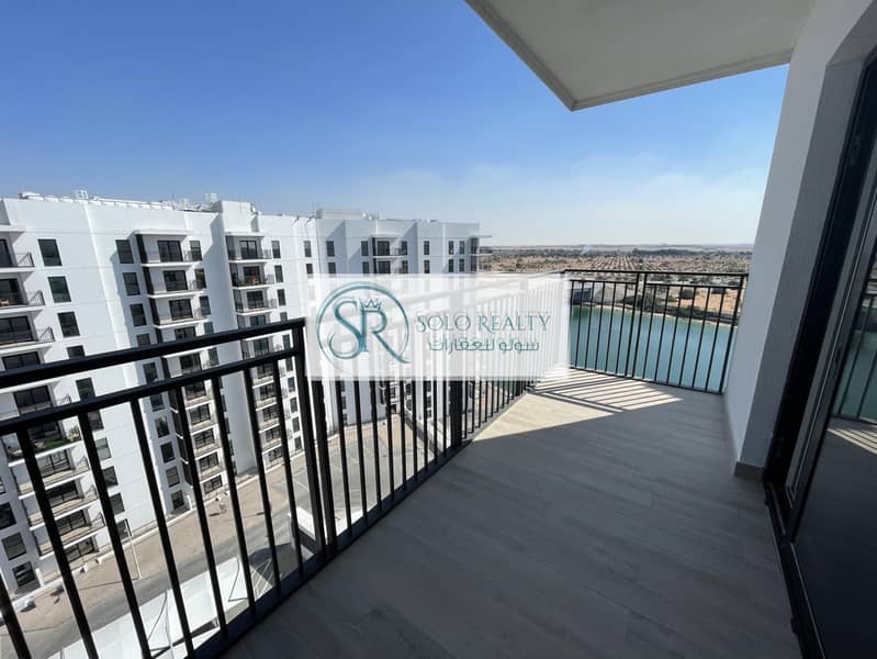 Brand New | Canal View Studio | High Floor | Spacious Terrace !