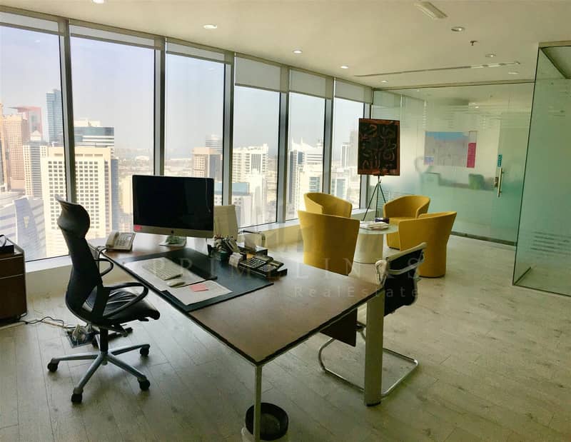 Fitted and furnished elegant office rent