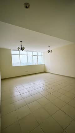 3 rooms and a hall . . . 2 bathrooms, a balcony, a maid's room . . . a large area . . an open view . . with parking