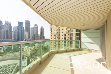 1 Bedroom Apartment for Rent in Dubai Marina, Dubai - Marina View I 1 Bedroom + Study I Chiller Free