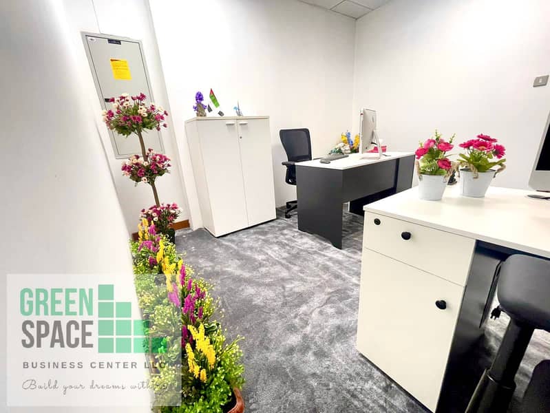 Fully furnished office with DEWA, high-speed WiFi, and an elegant conference room, designed for productivity and success. Fully furnished office with DEWA, high-speed WiFi, and an elegant conference room, designed for productivity and success.