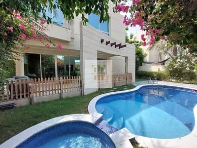 5 Bedroom Villa for Rent in Al Manara, Dubai - Exquisite Modern 5 Bed Semi Independent villa Prime Area Pool & Garden