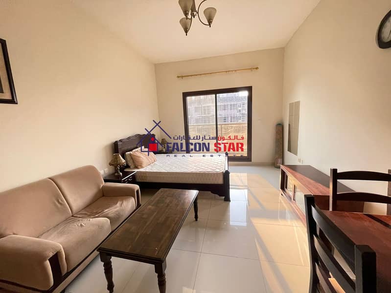 2 12Checks@2600 P/M ◆  Cozy Furnished Studio◆ Active Dewa/Emicool◆ Higher Floor ◆  Renovated Unit ◆  Ready to Move