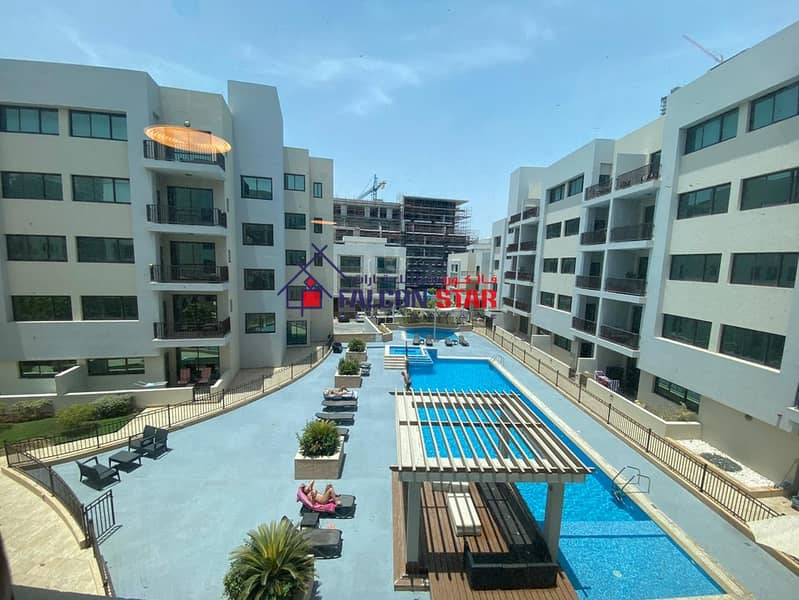 NO COMMISSION - POOL VIEW  SPACIOUS TWO BHK WITH HUGE BALCONIES