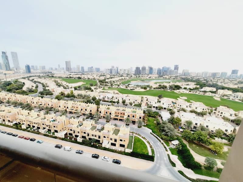 AMAZING GOLF AND POOL VIEW | HIGHER FLOOR | FULLY FURNISHED | BIGGER SIZE