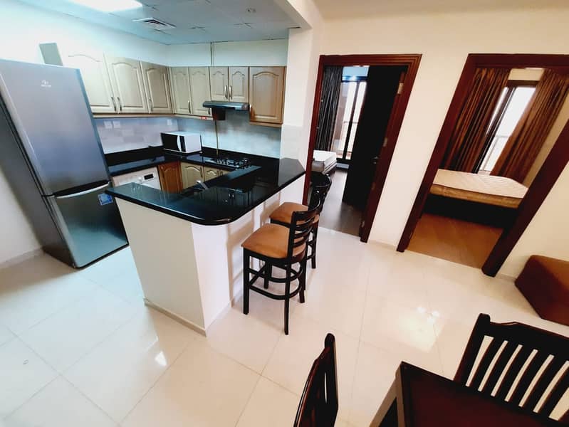 7 AMAZING GOLF AND POOL VIEW | HIGHER FLOOR | FULLY FURNISHED | BIGGER SIZE