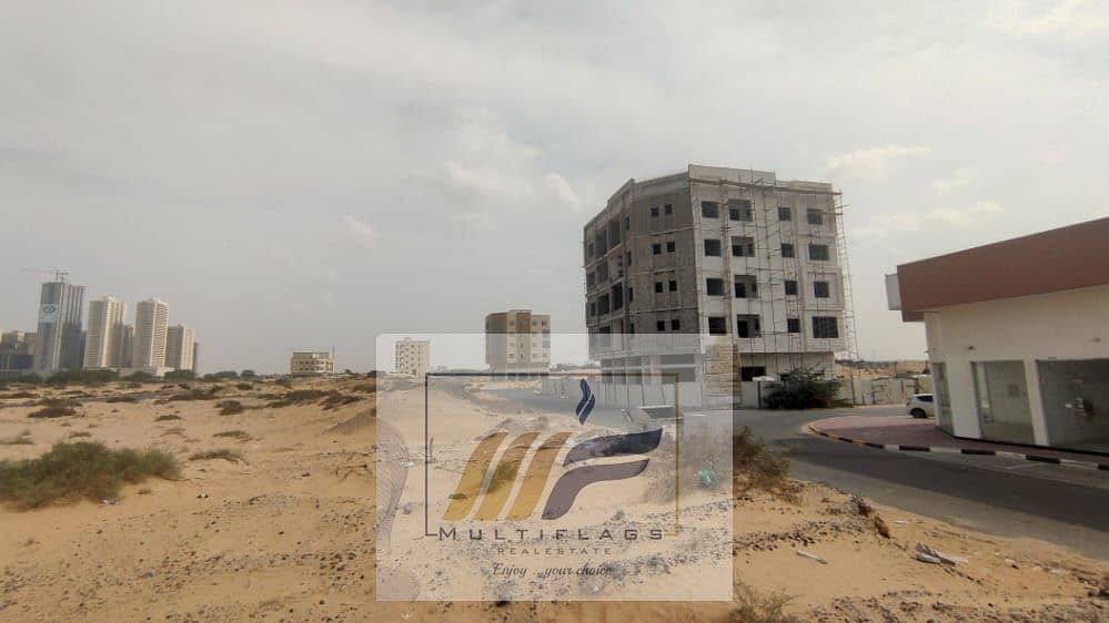 Own a commercial housing land in Ajman without commission or registration fees and with a 20% down payment and own it immediately and take a contract