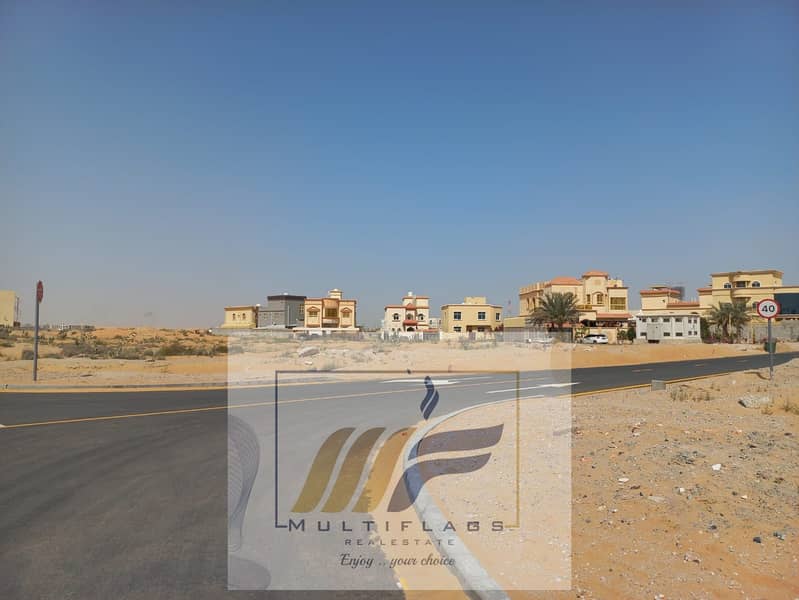 Land for sale in Manama, residential corner of street and rail