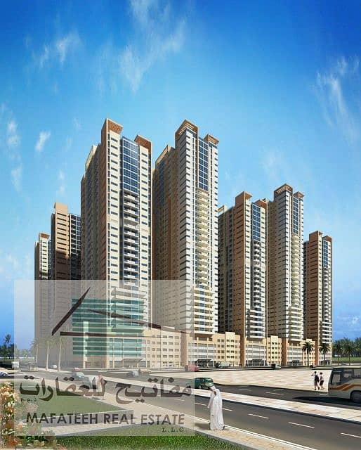 CASH DEAL Ajman One Tower For sale 3BHK