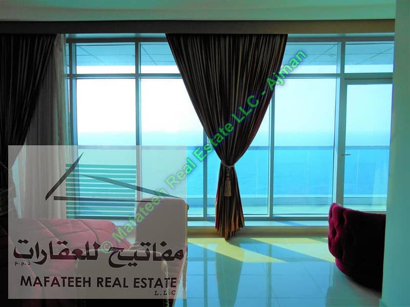 Ajman Corniche Residence - Large Two BRoom Apt - Sea View - 65,000/=