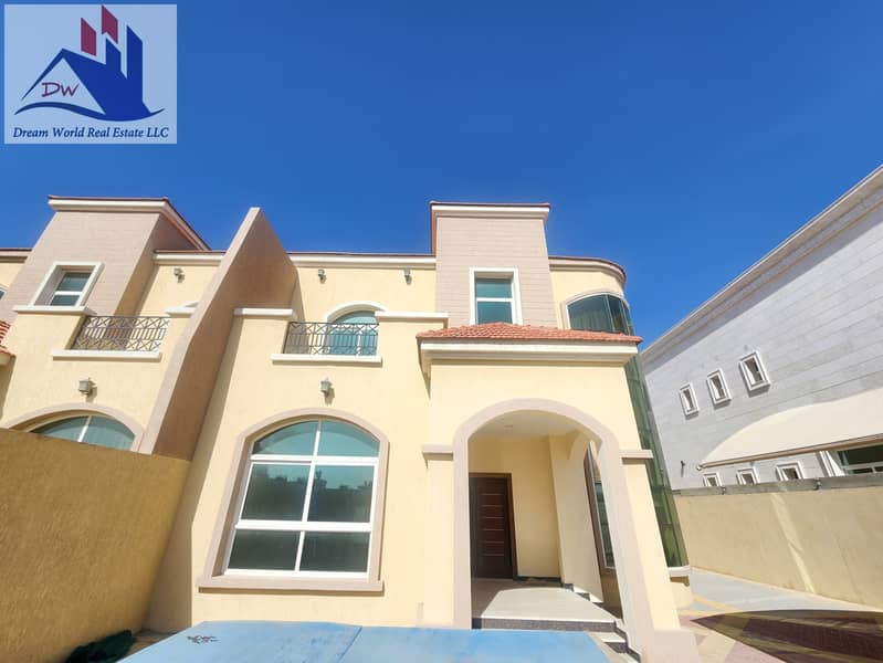 2 years old 5BR villa in hoshi with separate majlas and all master bedroom rent 115k