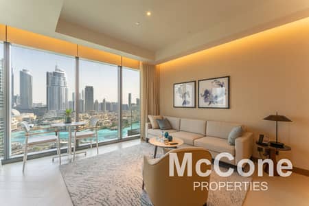 3 Bedroom Flat for Rent in Downtown Dubai, Dubai - High Floor | Burj Khalifa View | Fully Furnished